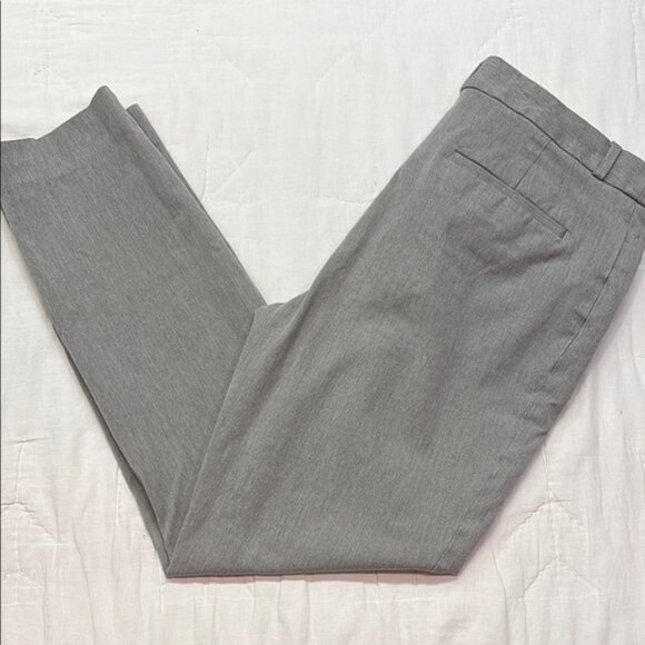 Banana Republic Women's High Rise Sloan Classic Fit Trousers Light Gray Pants - Picture 5 of 8